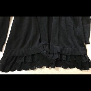 MJC momma black open cardigan.